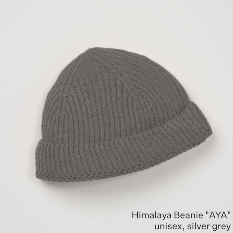 Himalaya Beanie "AYA" unisex, silver grey
